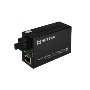 Bộ chuyển đổi quang điện 2 sợi quang chế độ Multimode. NETTEK NT-1G1E-SC2-MM
