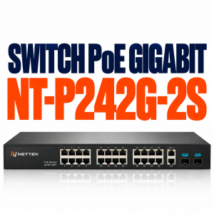 Switch PoE NETTEK NT-P242G-2S 24 Port - Đủ CO/CQ - VAT