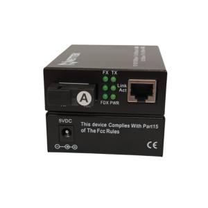 Bộ chuyển đổi quang điện 1 sợi quang chế độ Singlemode. NETTEK NT-1F1E-SC20A/B