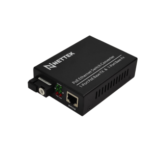 CONVERTER-POE-SC NETTEK NT-1G1EP-SC20B