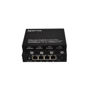 Bộ chuyển đổi quang điện 1 sợi quang chế độ Singlemode. NETTEK NT-4F4E-SC20A/B