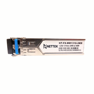 Module quang SFP loại 2 sợi quang chế độ Multimode. NETTEK NT-FX-MM1310-2KM tốc độ 1.25G