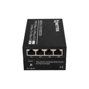 Bộ chuyển đổi quang điện 1 sợi quang chế độ Singlemode. NETTEK NT-1F4EM-SC20B