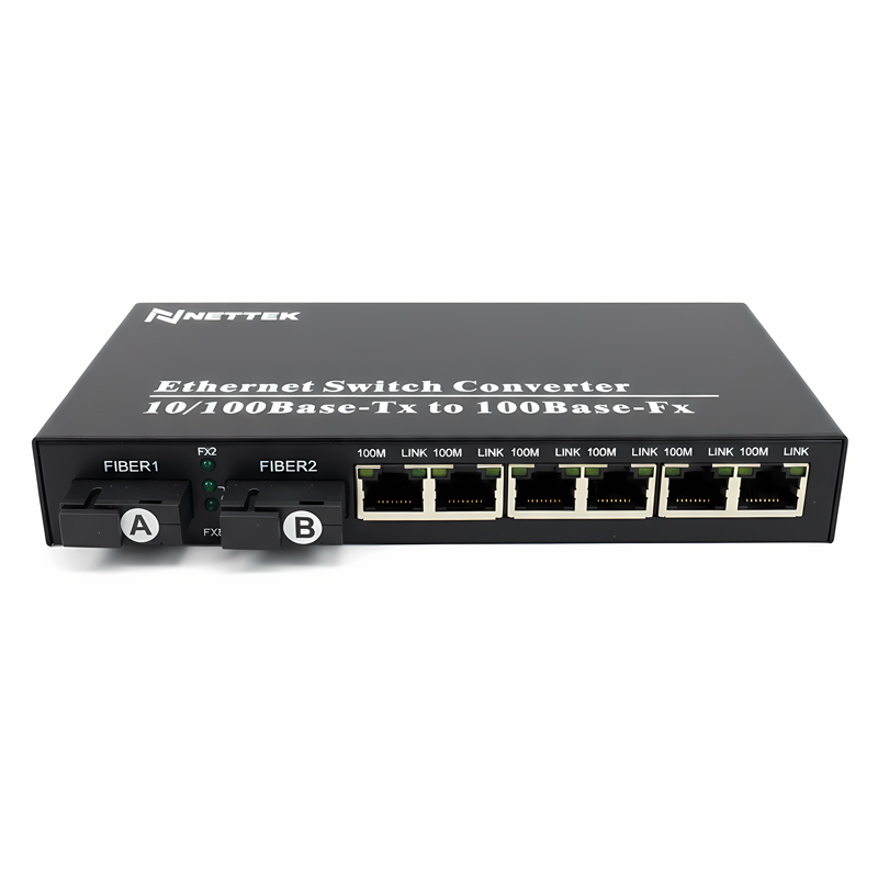 BỘ CHUYỂN ĐỔI QUANG ĐIỆN 1 SỢI NETTEK NT-2F6E-SC20A/B