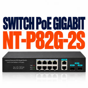 Switch PoE Nettek NT-P82G-2S | Đủ CO/CQ Cho Dự Án