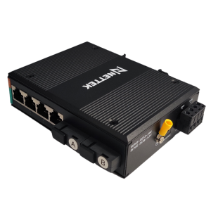 Bộ Chuyển Đổi Quang Điện Tiêu Chuẩn Công Nghiệp 1 Sợi Quang Chế Độ Singlemode. NETTEK NT-ID2G4E-SC20AB