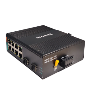 Bộ Chuyển Đổi Quang Điện Tiêu Chuẩn Công Nghiệp 1 Sợi Quang Chế Độ Singlemode. NETTEK NT-ID2G8E-SFP