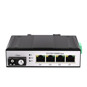 Bộ chuyển mạch quang điện công nghiệp có chức năng cấp nguồn POE NT-IDHA1G4E-SC20A-POE