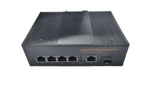 Bộ chuyển mạch quang điện công nghiệp không quản lý gắn ray DIN có chức năng cấp nguồn POE