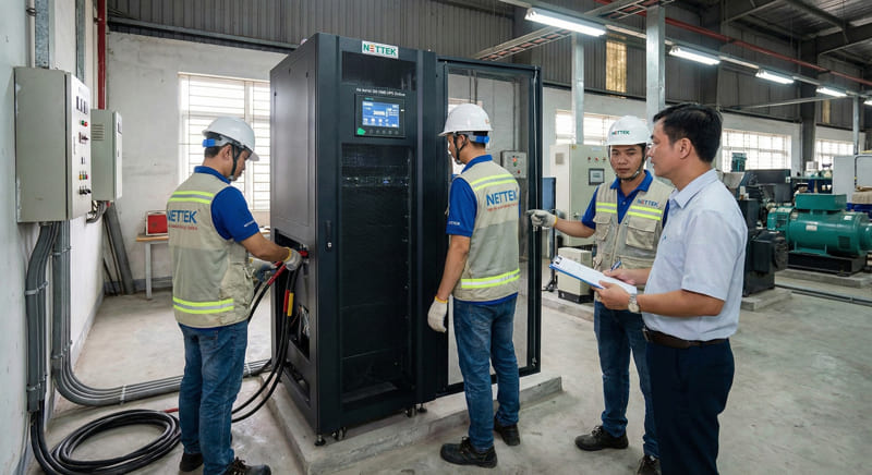 Dự án lắp đặt hệ thống bộ lưu điện UPS NETTEK công suất lớn tại khu công nghiệp