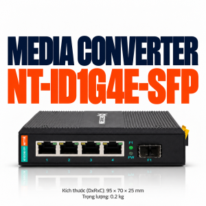 Converter quang Gigabit NETTEK NT-ID1G4E-SFP