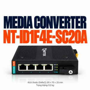 Bộ chuyển đổi quang điện NETTEK NT-ID1F4E-SC20A