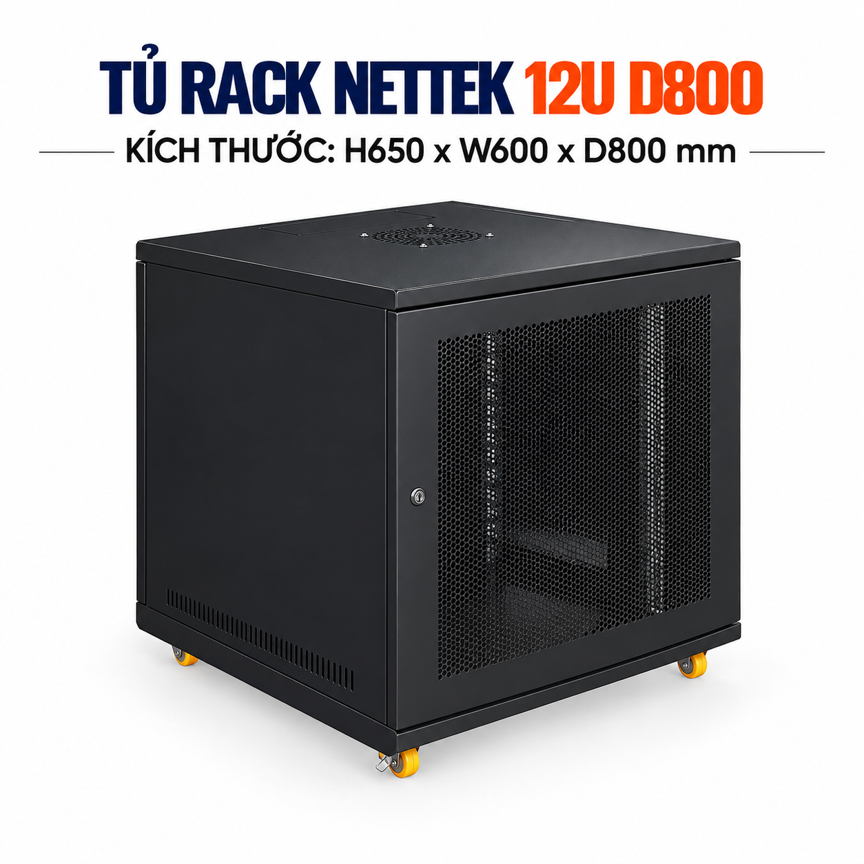 Tủ Rack NETTEK 12U D800 Tủ Rack NETTEK 12U D800