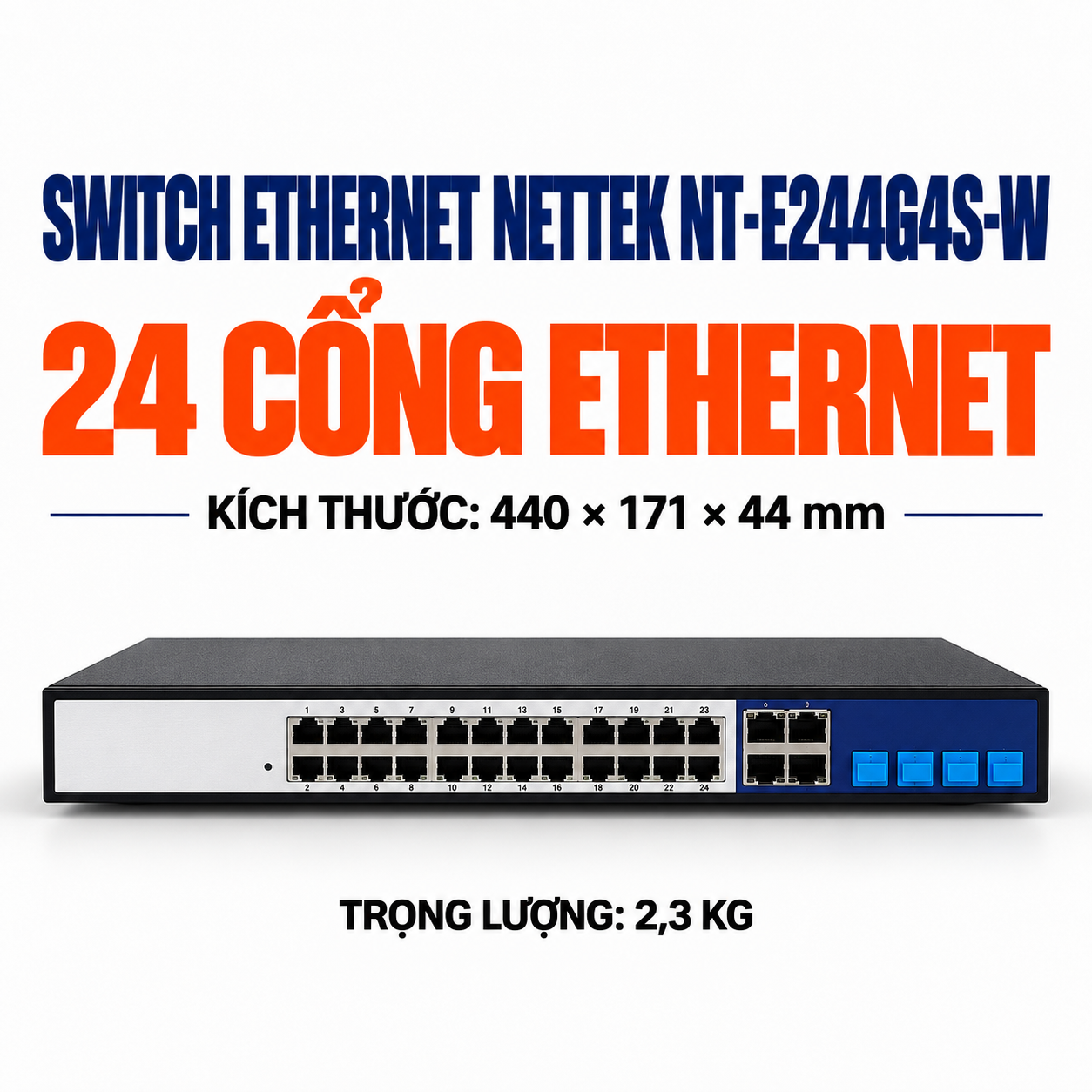 Switch Layer 2 NETTEK NT-ME16G8S-L2 Switch Layer 2 NETTEK NT-ME16G8S-L2