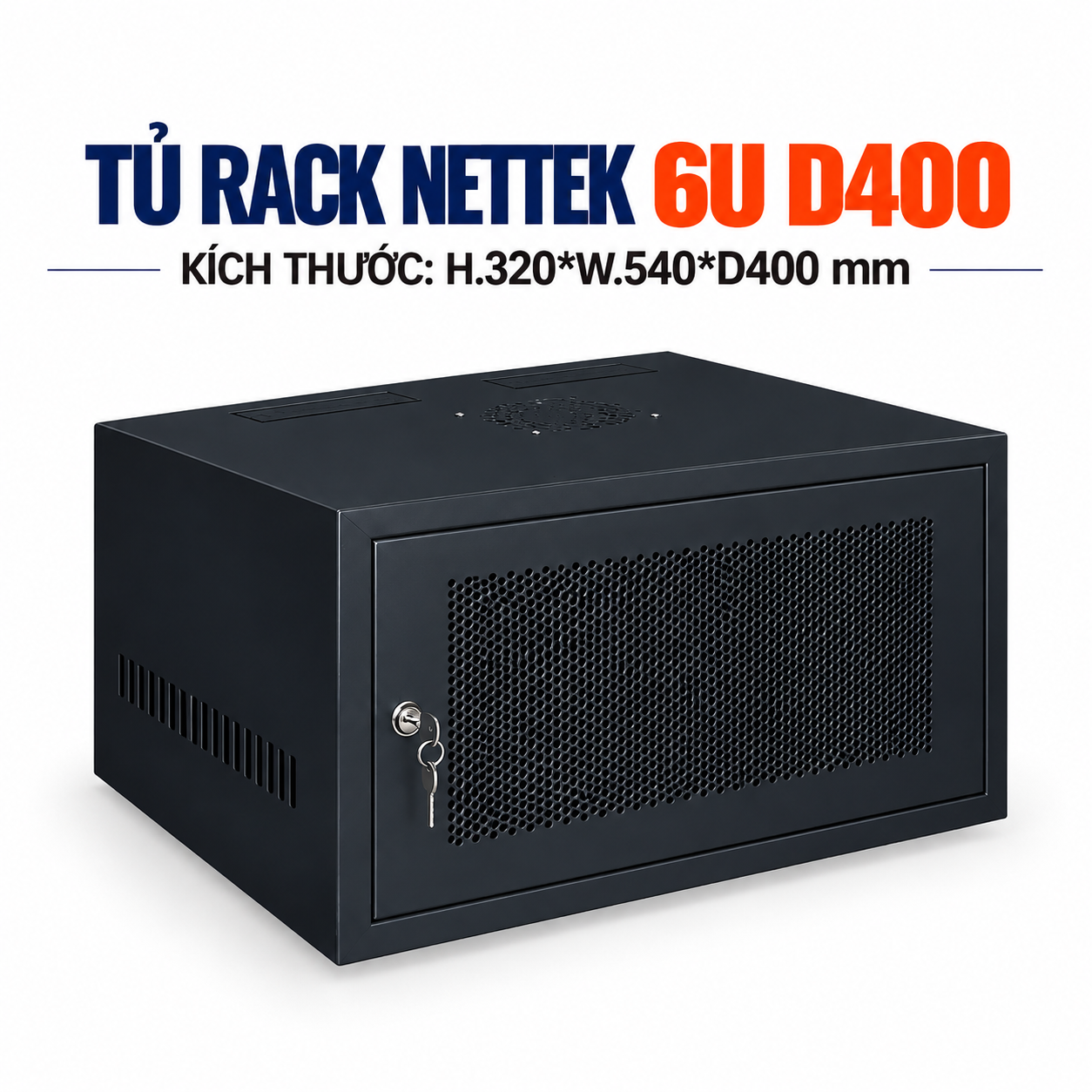 Tủ Rack Nettek 6U D400 Tủ Rack Nettek 6U D400