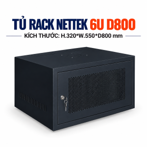 Tủ Rack Nettek 6U D800