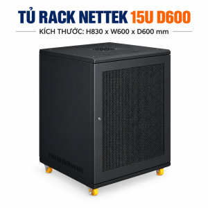 Tủ Rack NETTEK 15U D600 NT-R15D6