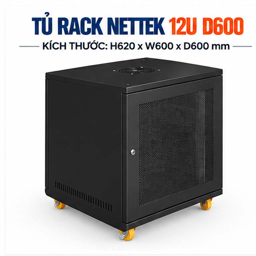 Tủ Rack NETTEK 10U D600 Tủ Rack NETTEK 10U D600